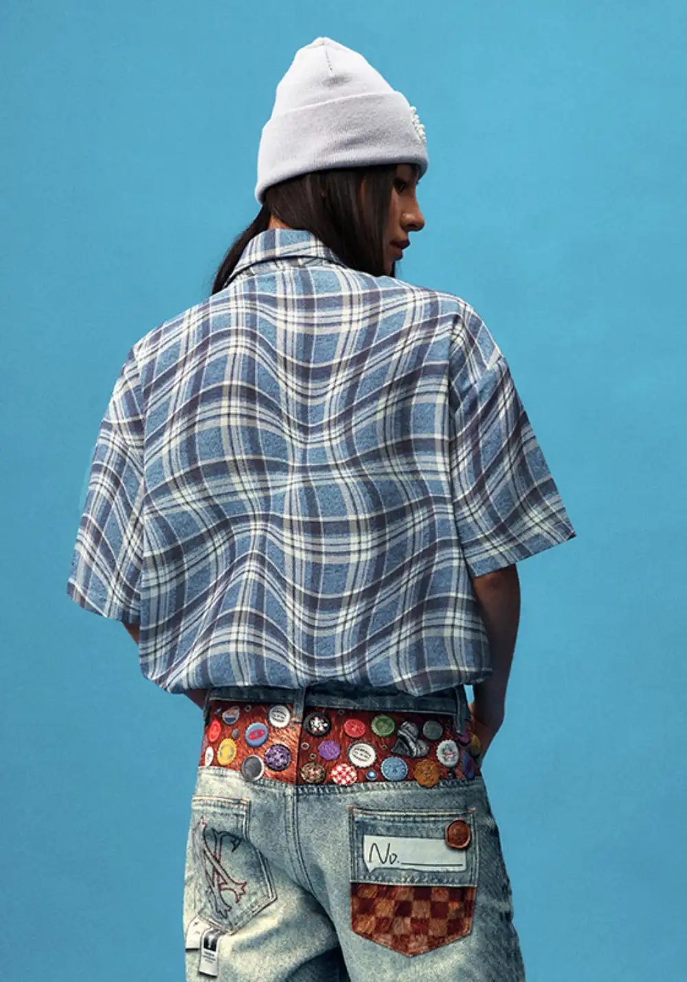 YADcrew丨YADcrew Distorted Check Shirt