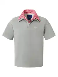 YADcrew丨YADcrew Double-Collar Distorted Polo-Gray
