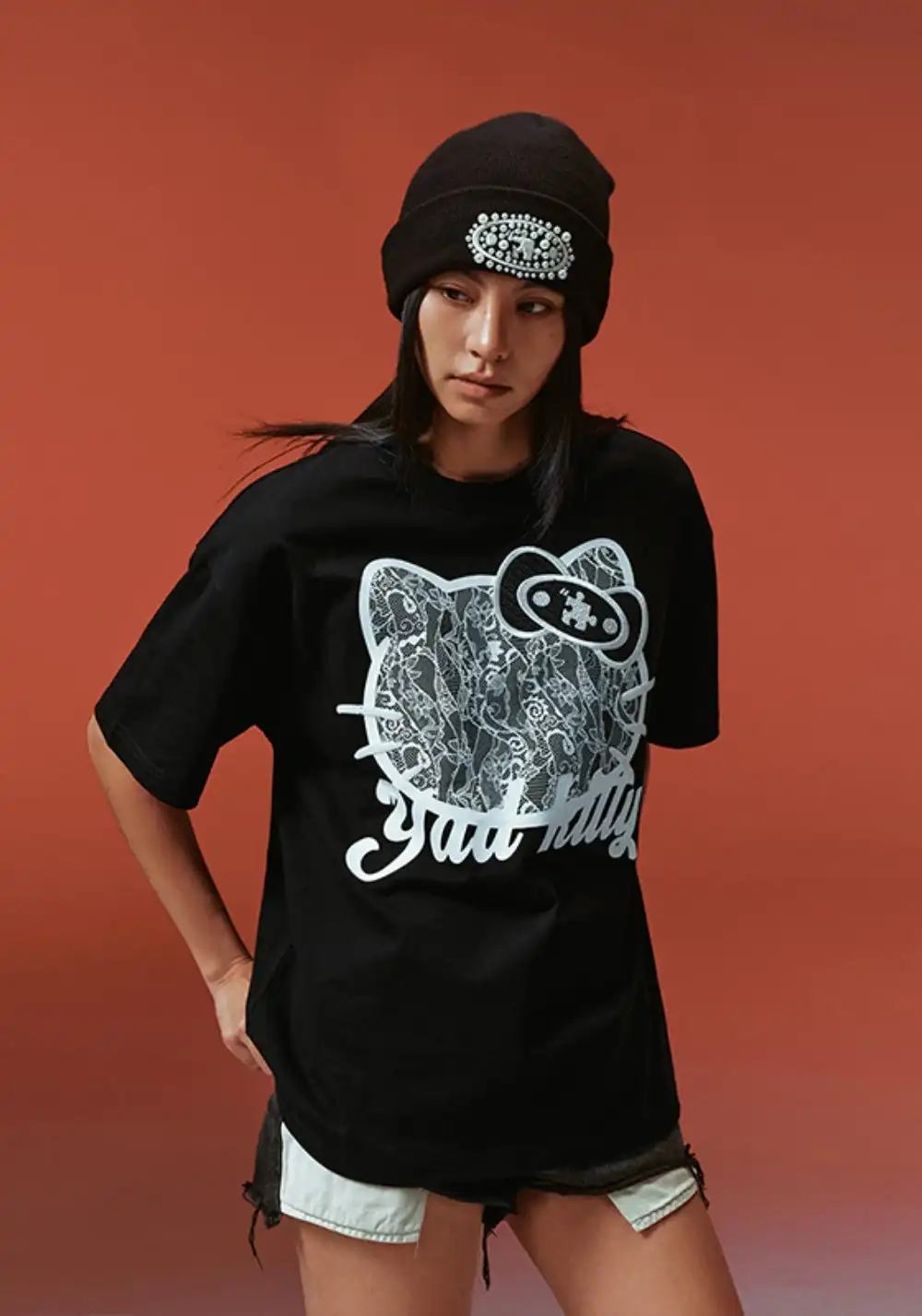 YADcrew丨YADcrew Lace Cat Tee