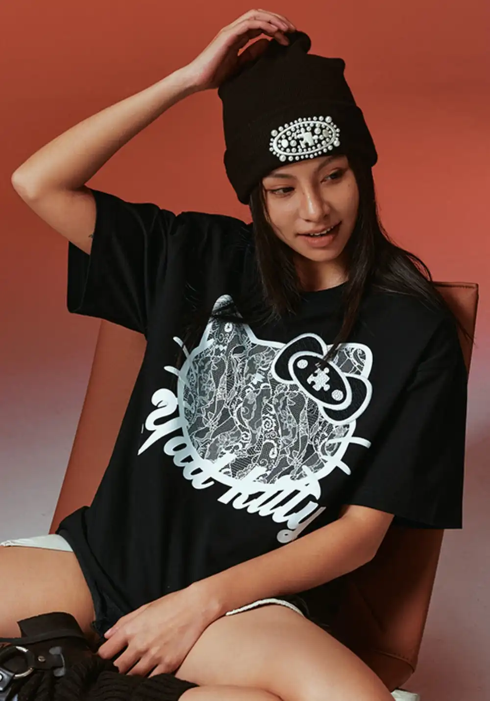 YADcrew丨YADcrew Lace Cat Tee