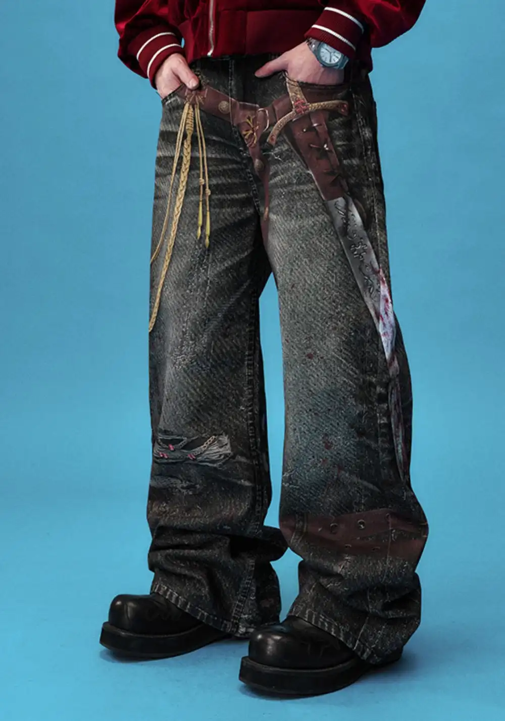 YADcrew丨YADcrew Blood Knight Jeans