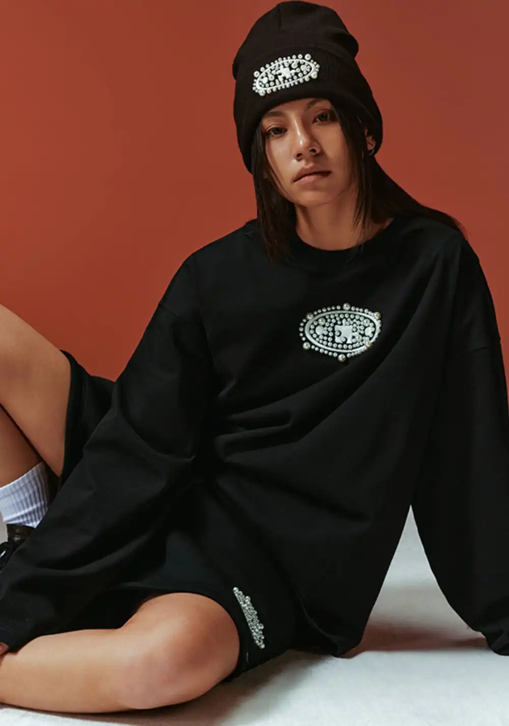 YADcrew丨Pearl Logo Long Sleeve