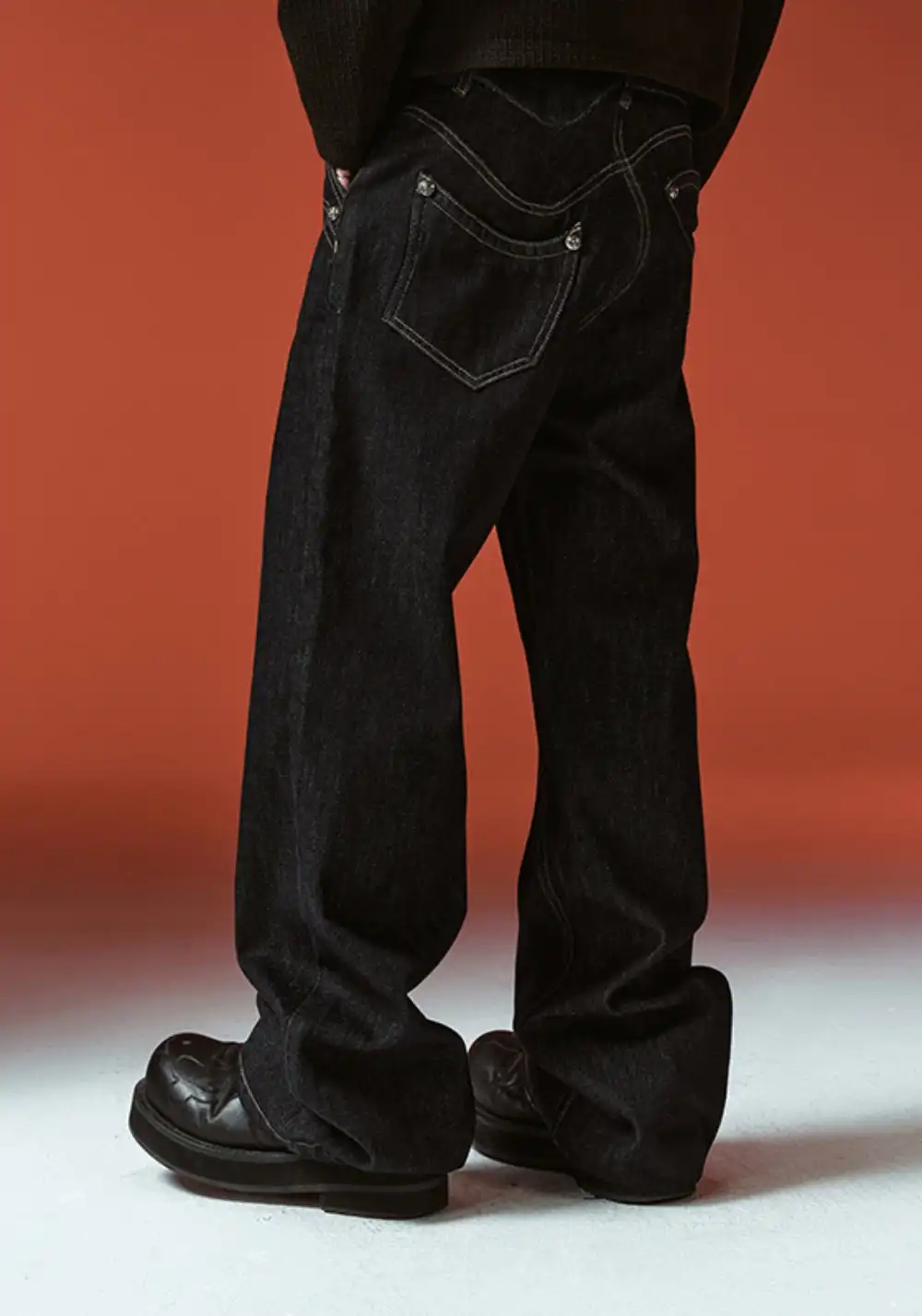 YADcrew丨YADcrew Deconstructed Raw Jeans