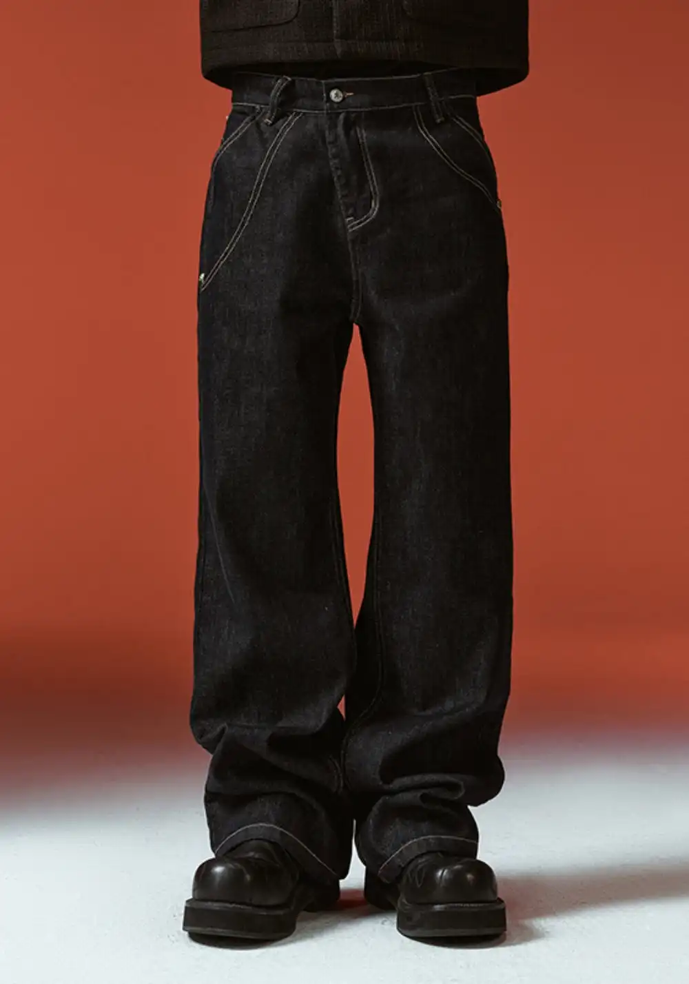 YADcrew丨YADcrew Deconstructed Raw Jeans