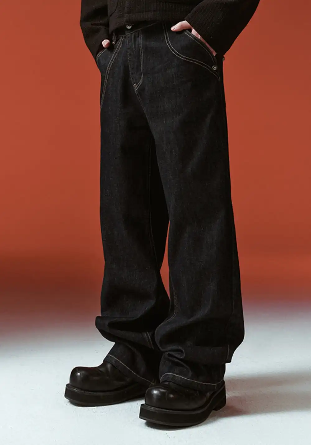 YADcrew丨YADcrew Deconstructed Raw Jeans