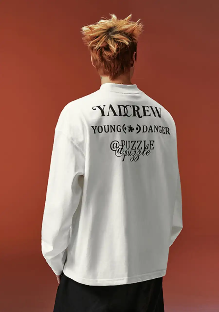 YADcrew丨YADcrew Essential Slogan Tee-White - 2