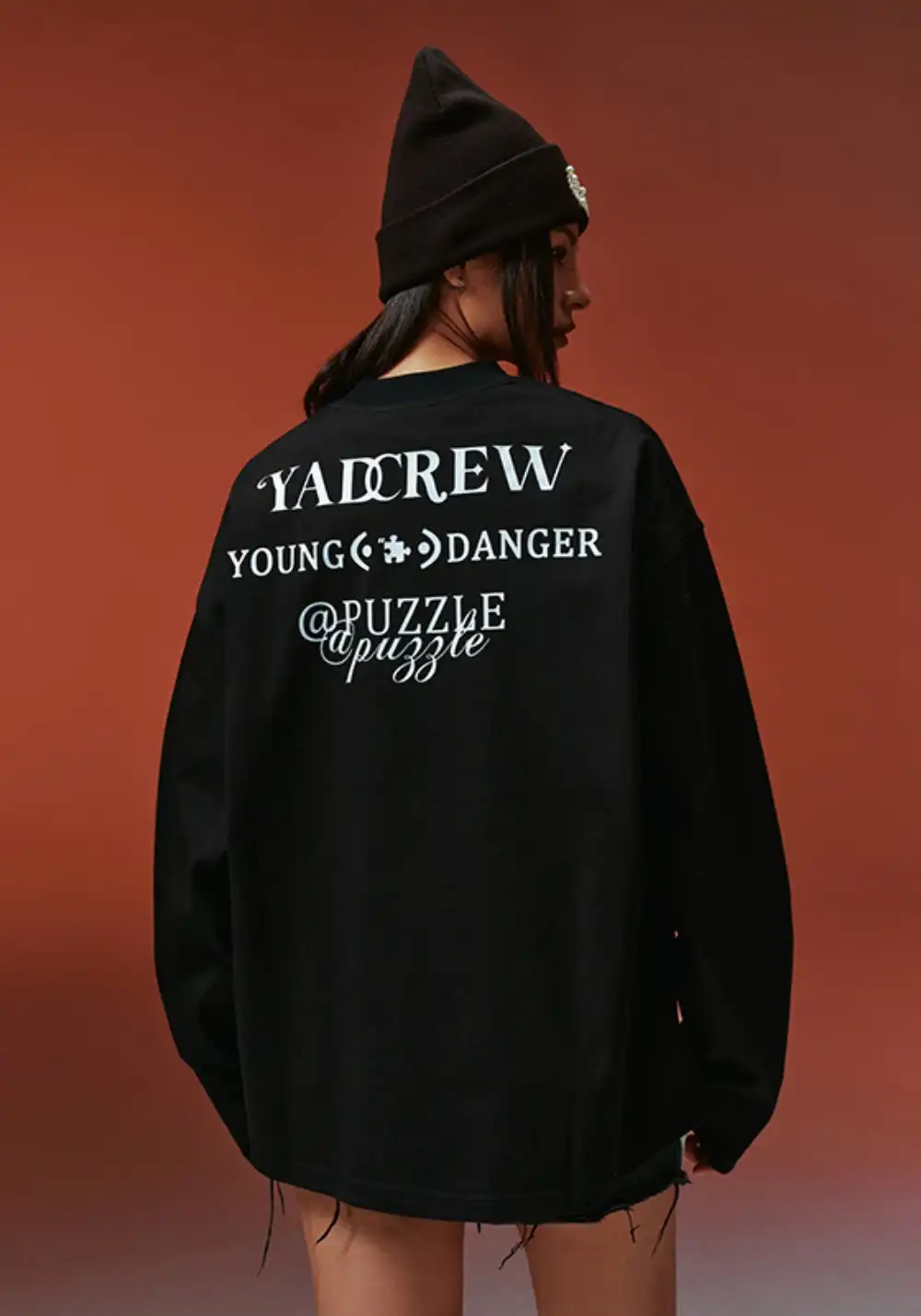 YADcrew丨YADcrew Essential Slogan Tee-Black