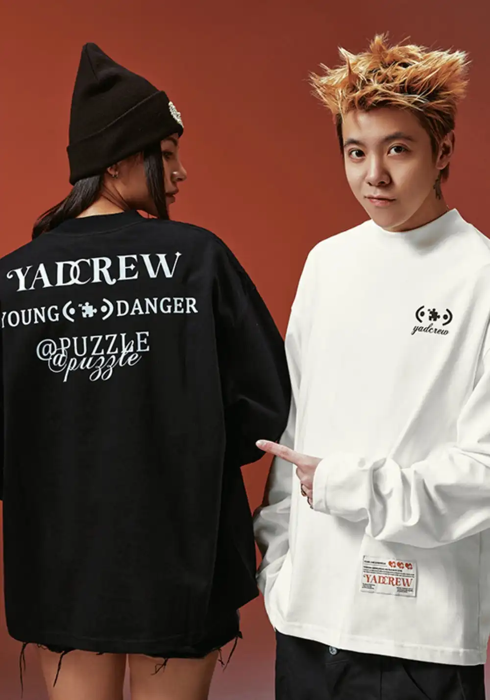 YADcrew丨YADcrew Essential Slogan Tee-Black