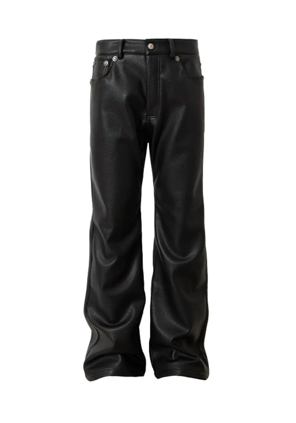 YADcrew丨YADcrew Limited Edition Lychee Leather Pants-Black