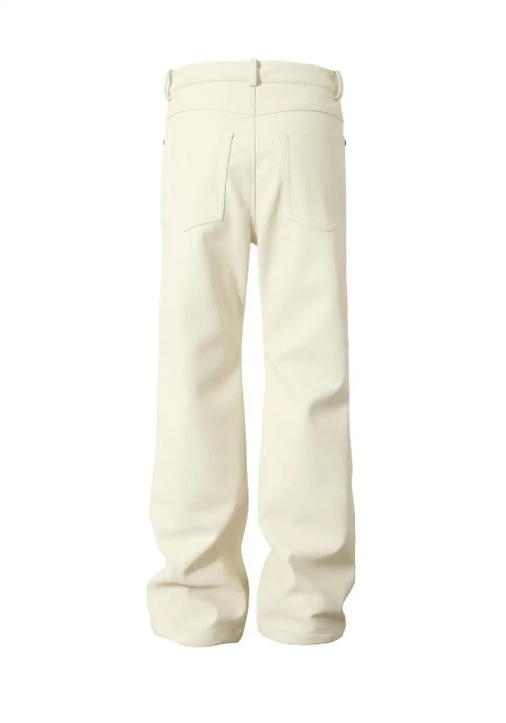 YADcrew丨YADcrew Limited Edition Lychee Leather Pants-White