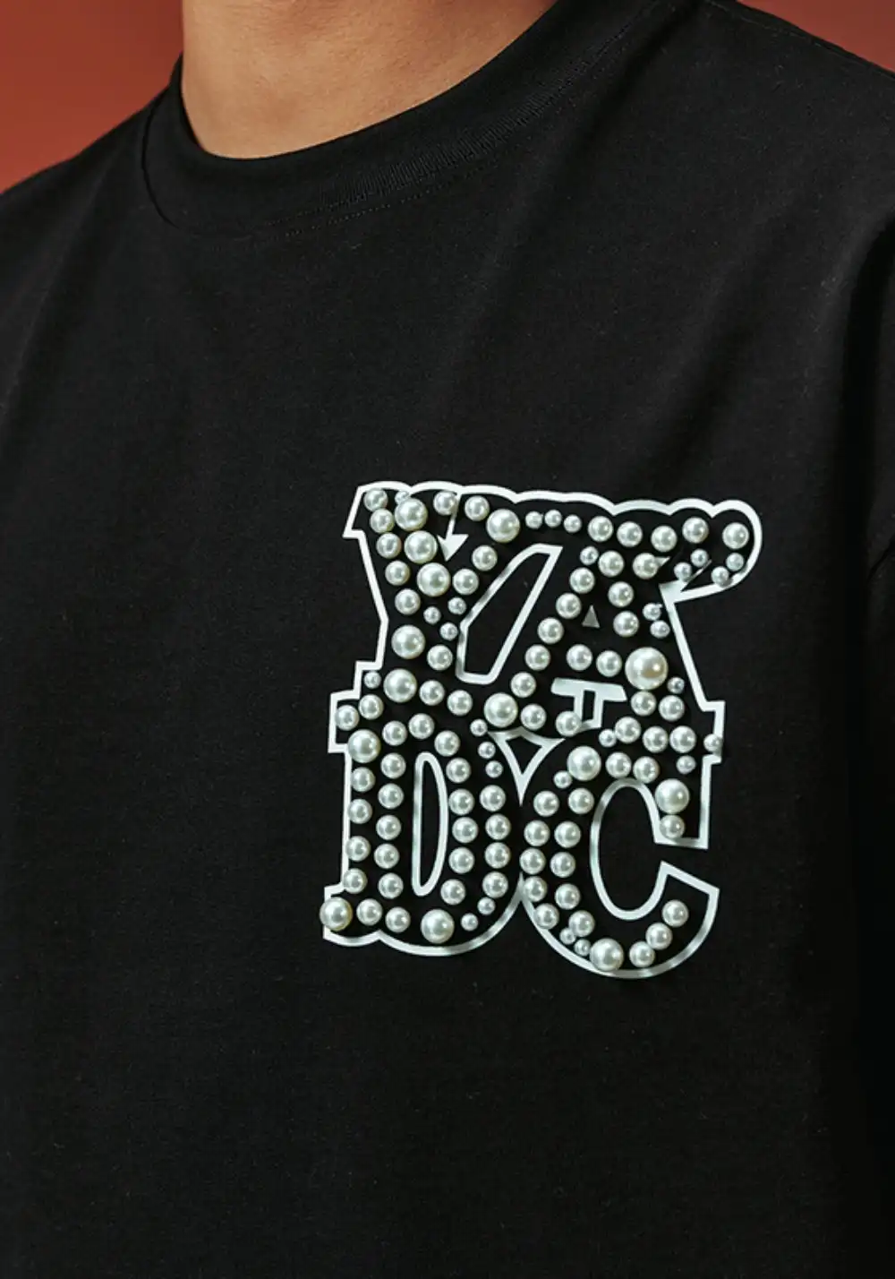 YADcrew丨YADcrew Pearl Logo Tee-Black