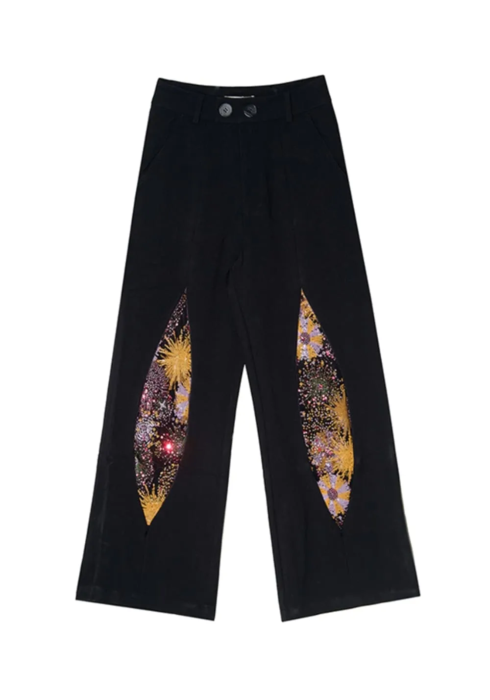 APRIORITY丨White Firework Straight Pants