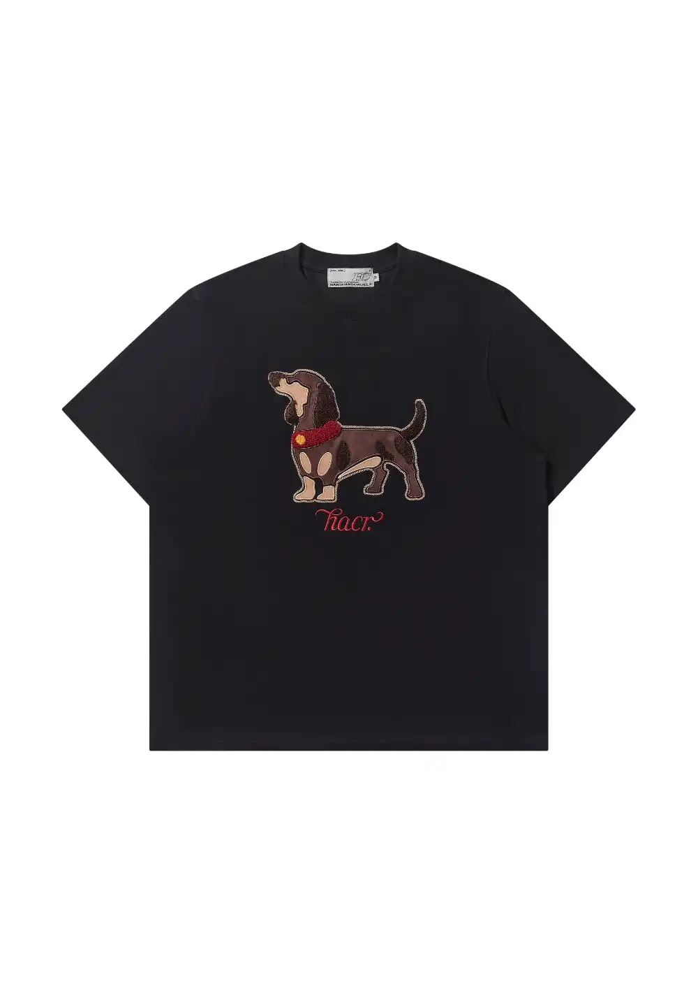 HARSH AND CRUEL丨Suede Puppy Patch Tee