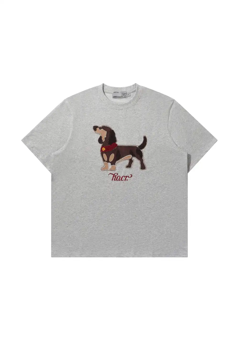 HARSH AND CRUEL丨Suede Puppy Patch Tee