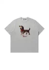 HARSH AND CRUEL丨Suede Puppy Patch Tee
