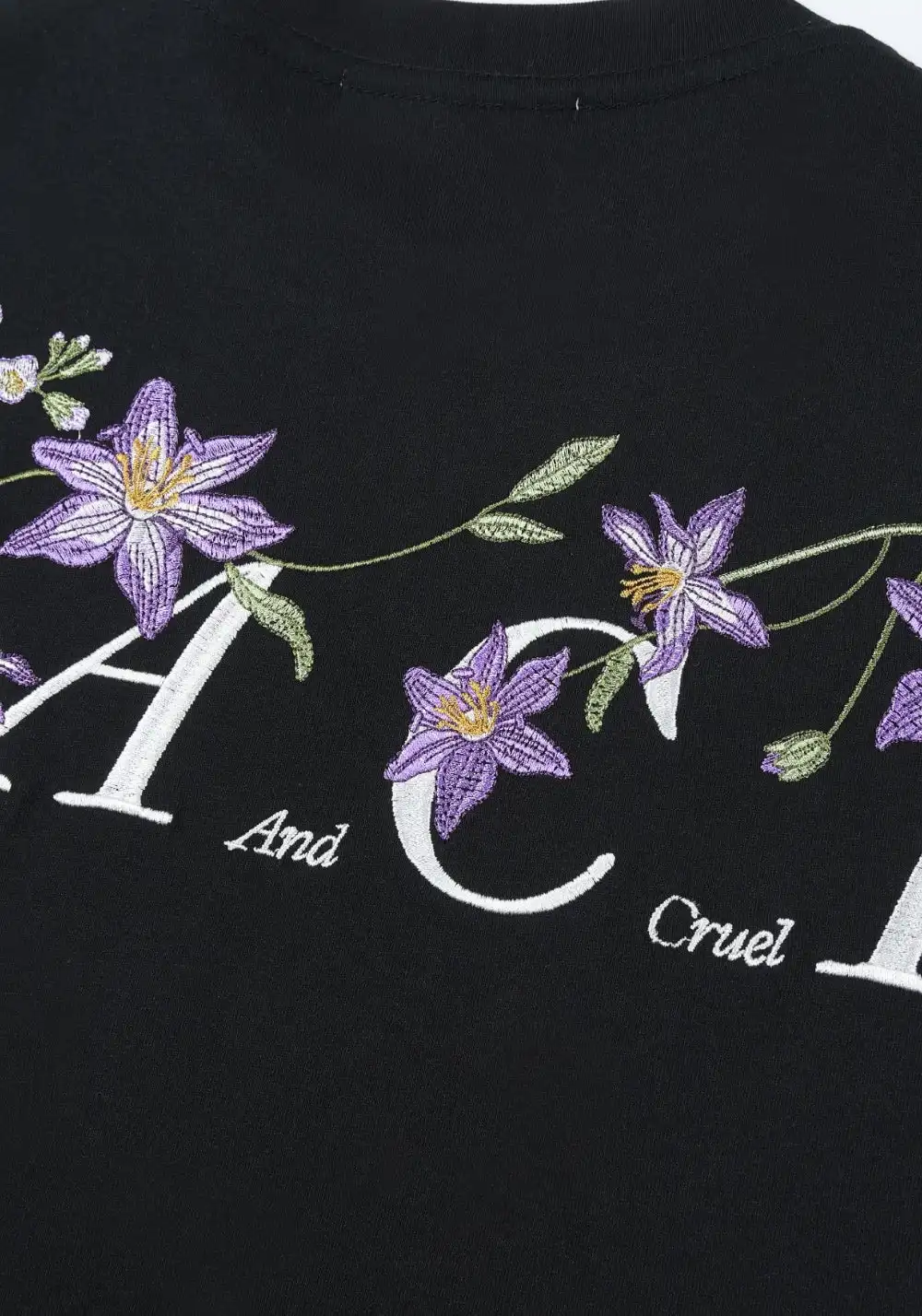 HARSH AND CRUEL丨Monet Garden Embroidered Tee