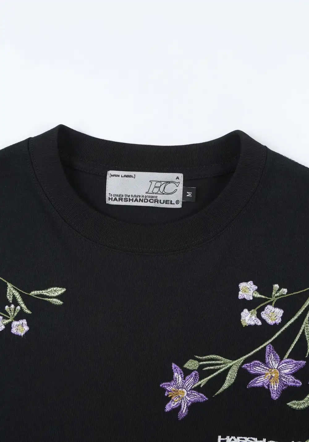 HARSH AND CRUEL丨Monet Garden Embroidered Tee