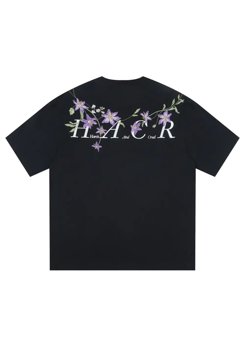 HARSH AND CRUEL丨Monet Garden Embroidered Tee