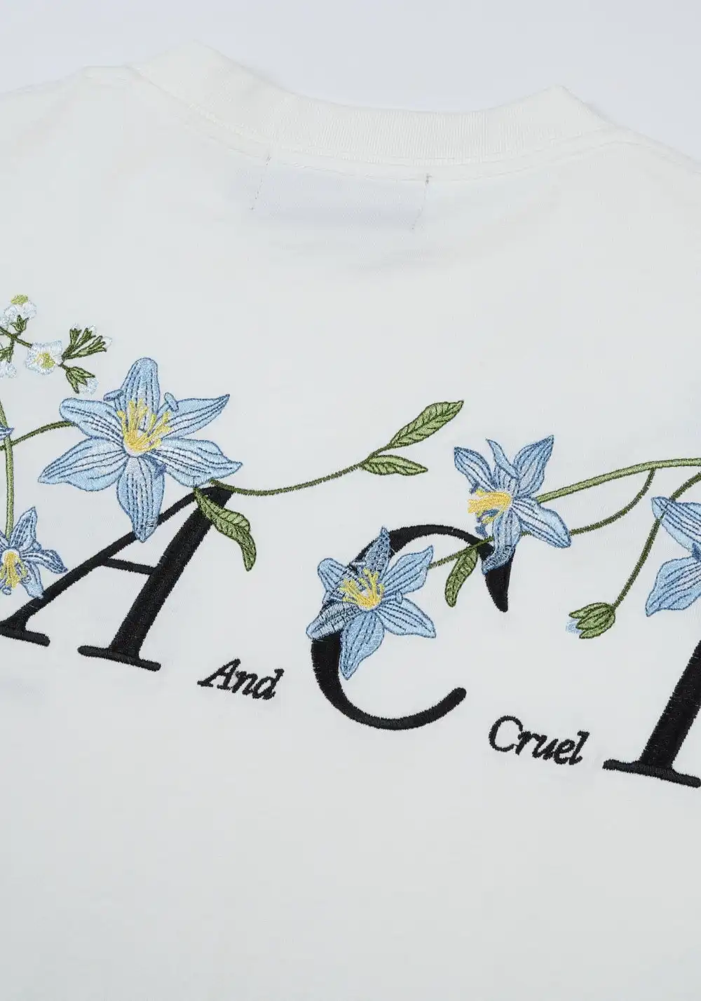 HARSH AND CRUEL丨Monet Garden Embroidered Tee