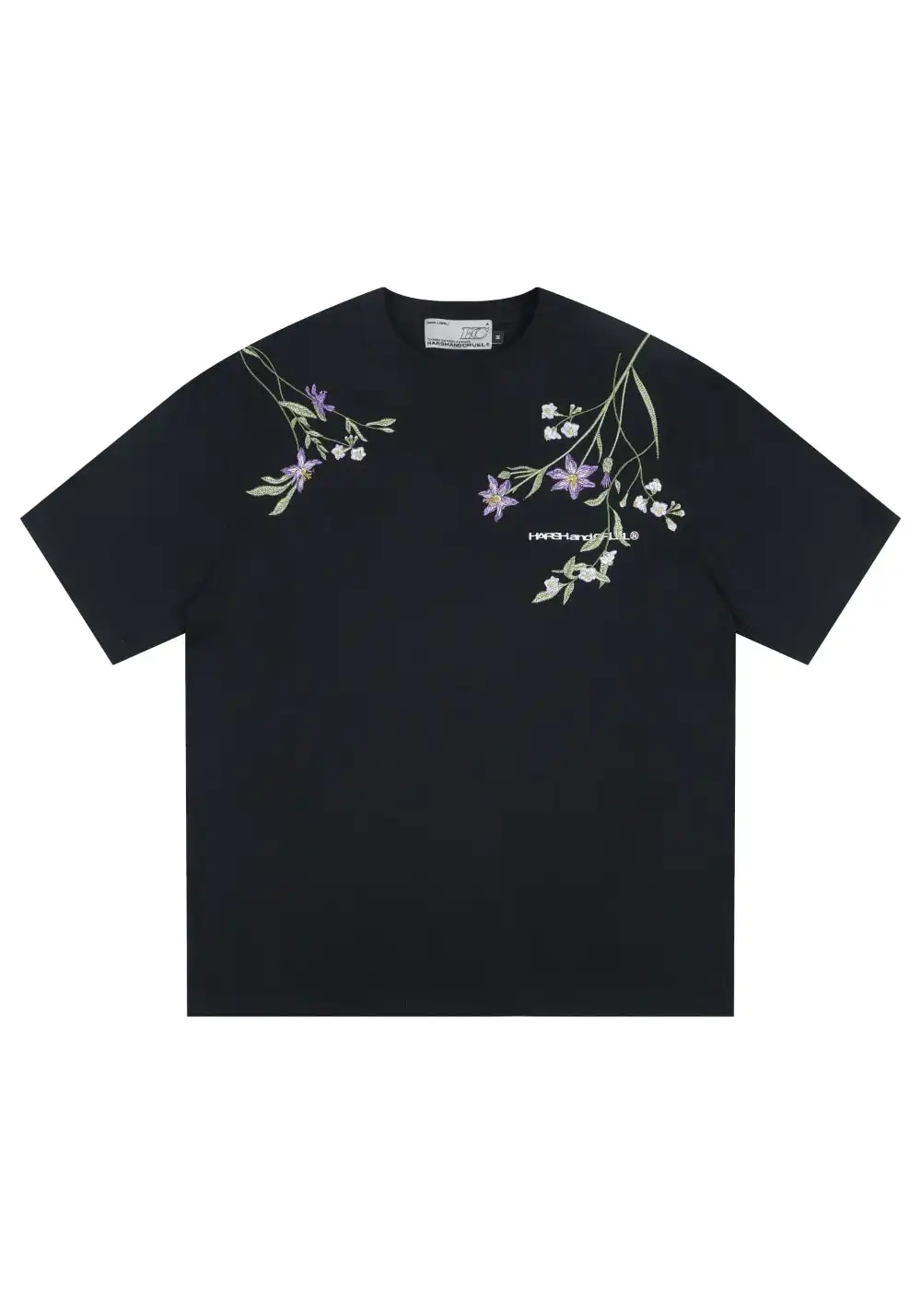 HARSH AND CRUEL丨Monet Garden Embroidered Tee