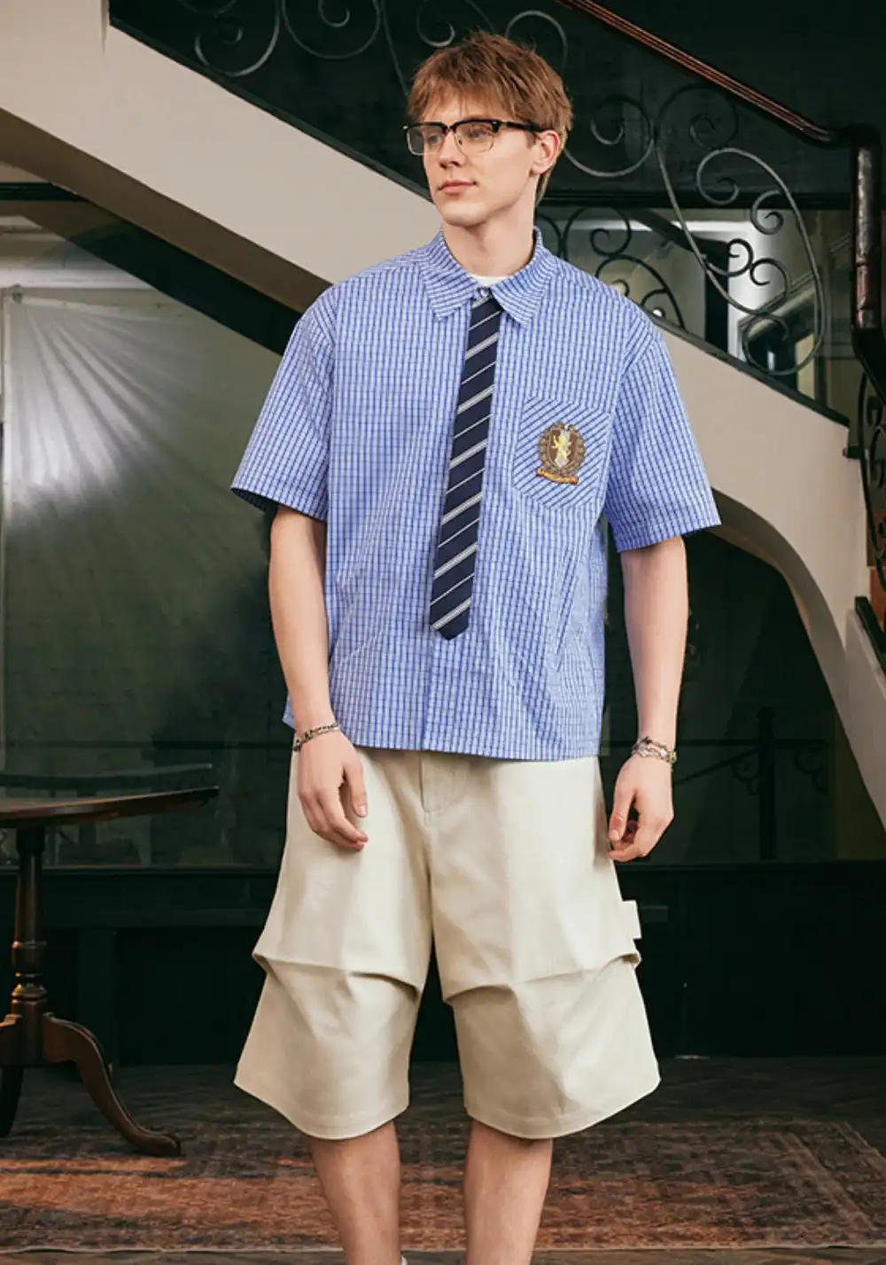 HARSH AND CRUEL丨Fake Tie Shirt