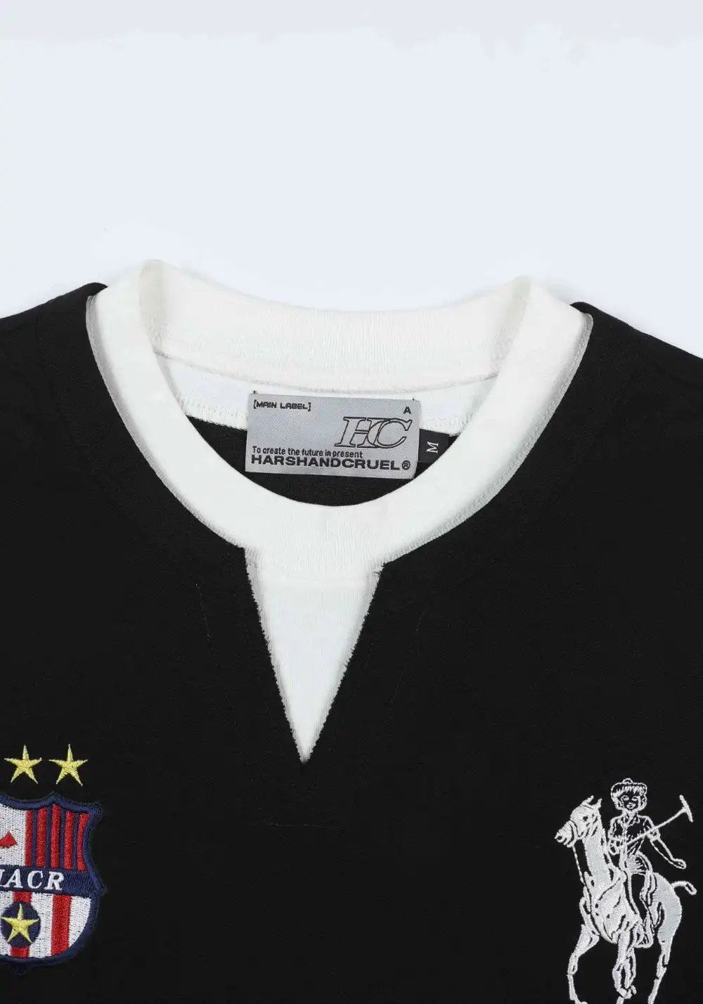 HARSH AND CRUEL丨Retro Jersey Patch Tee