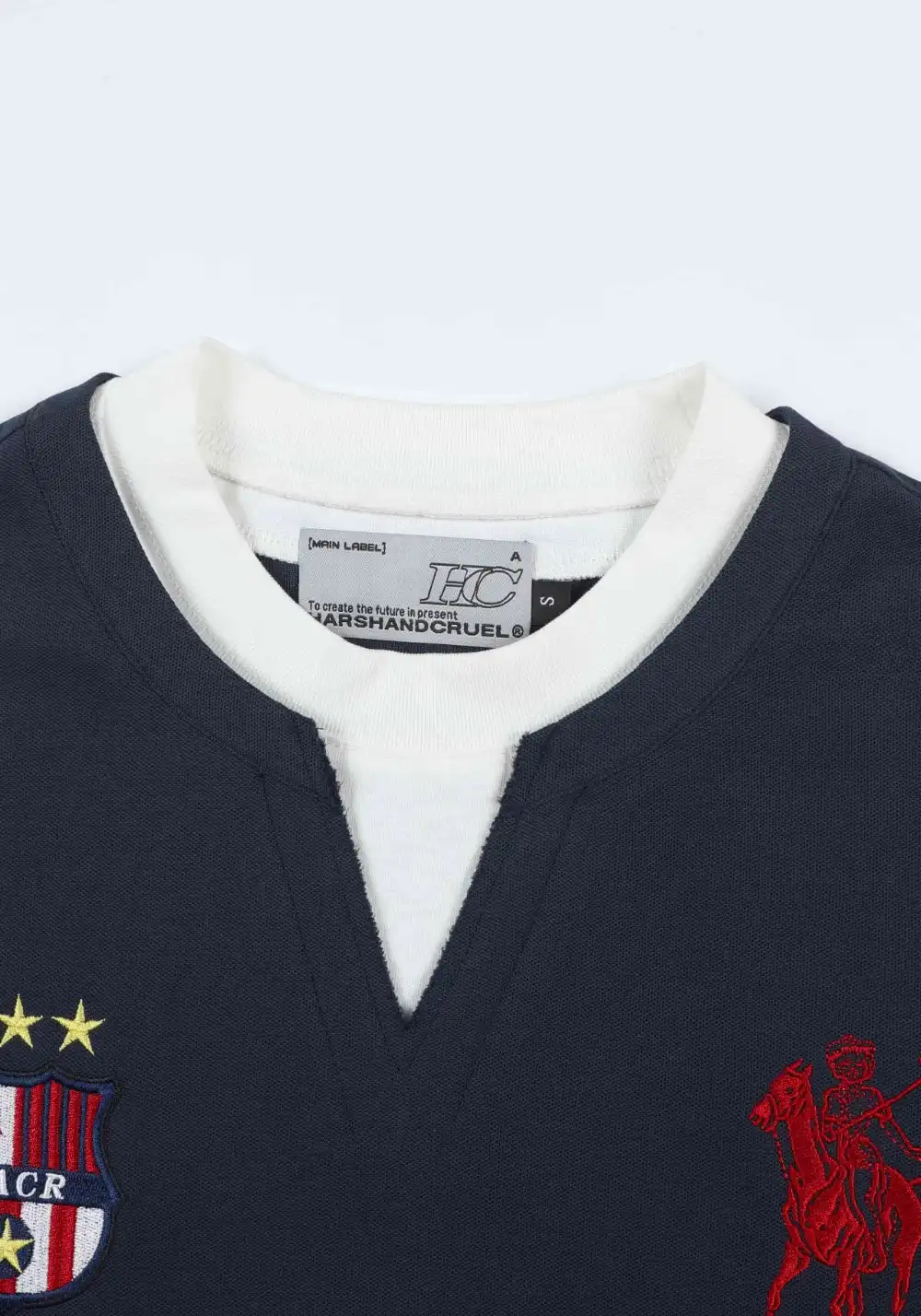 HARSH AND CRUEL丨Retro Jersey Patch Tee