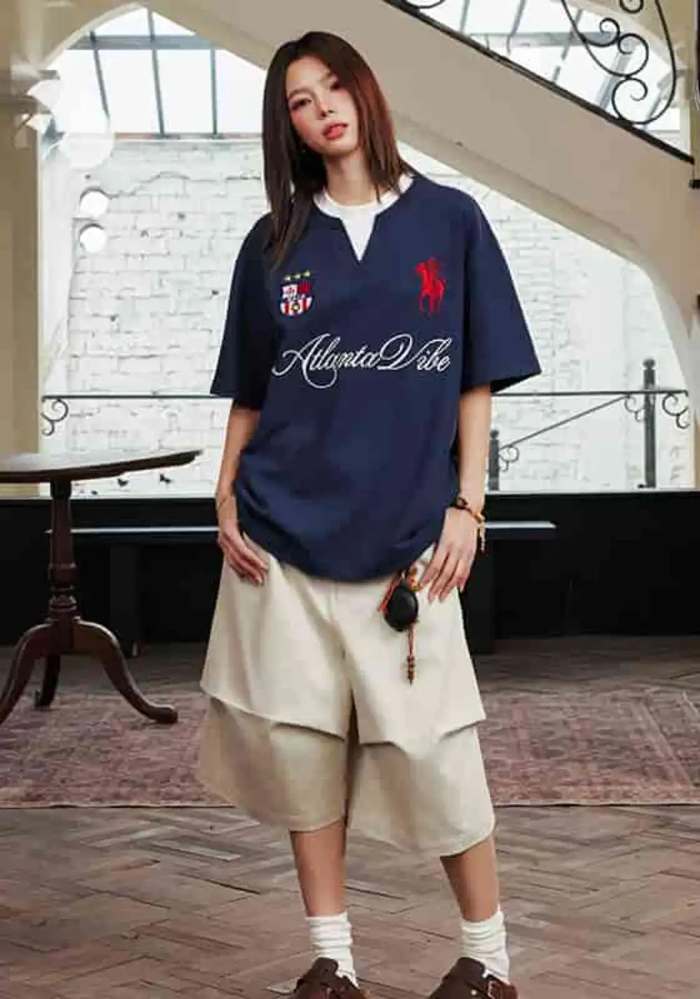 HARSH AND CRUEL丨Retro Jersey Patch Tee