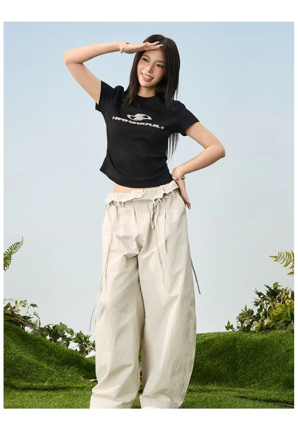 HARSH AND CRUEL丨Stretch Logo Slim Tee