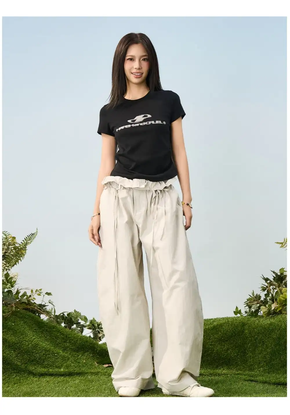 HARSH AND CRUEL丨Stretch Logo Slim Tee