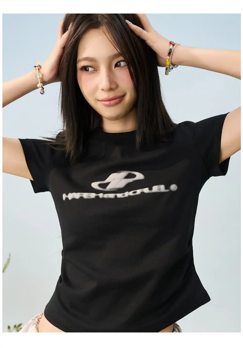 HARSH AND CRUEL丨Stretch Logo Slim Tee
