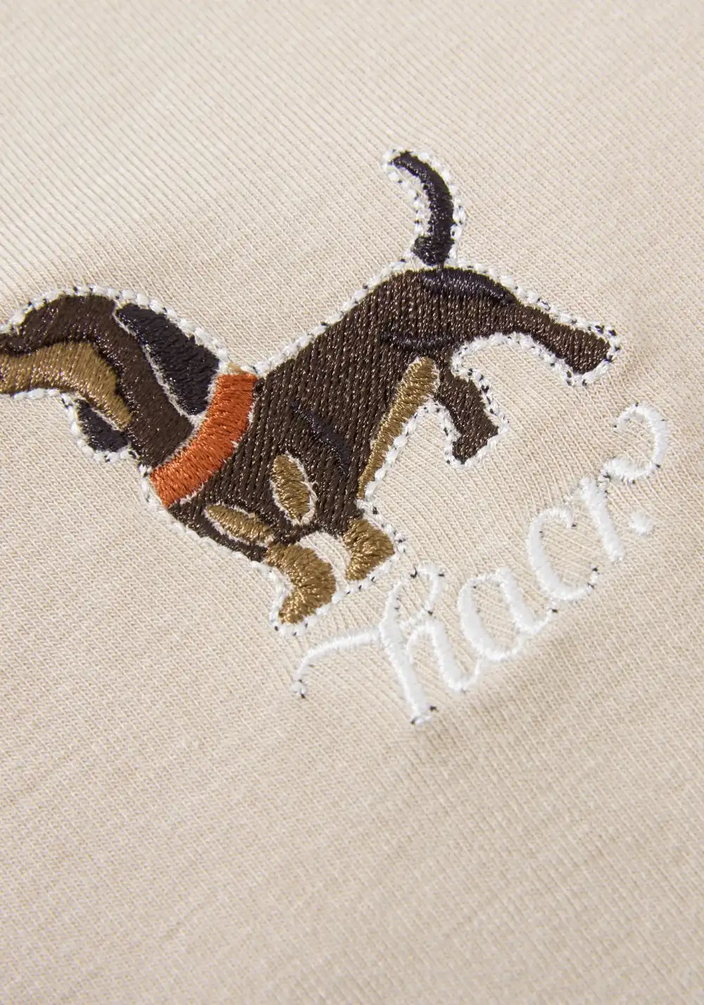HARSH AND CRUEL丨Puppy Embroidery Fitted Tee