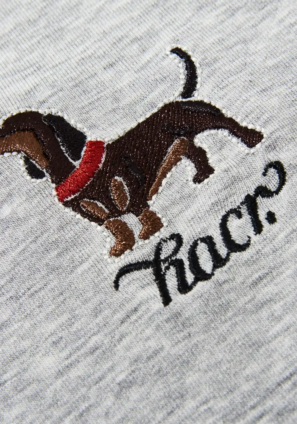 HARSH AND CRUEL丨Puppy Embroidery Fitted Tee