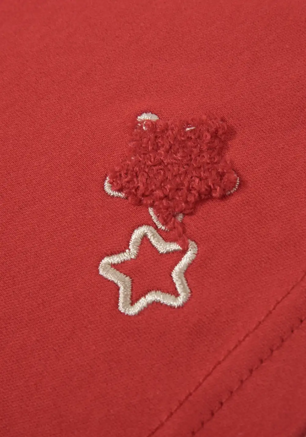 HARSH AND CRUEL丨Apple Embroidery Fitted Tee