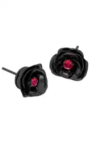 Losing Bargain丨Black Rose Stud Earrings