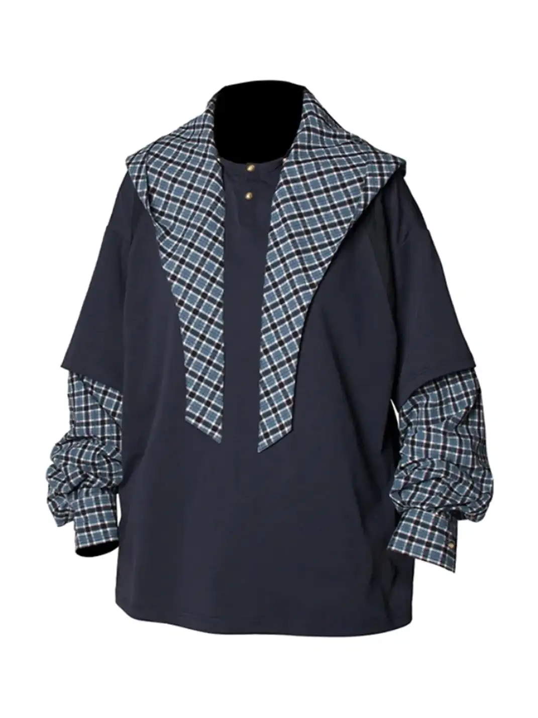 RELABEL丨Textured Detachable Hood Shirt