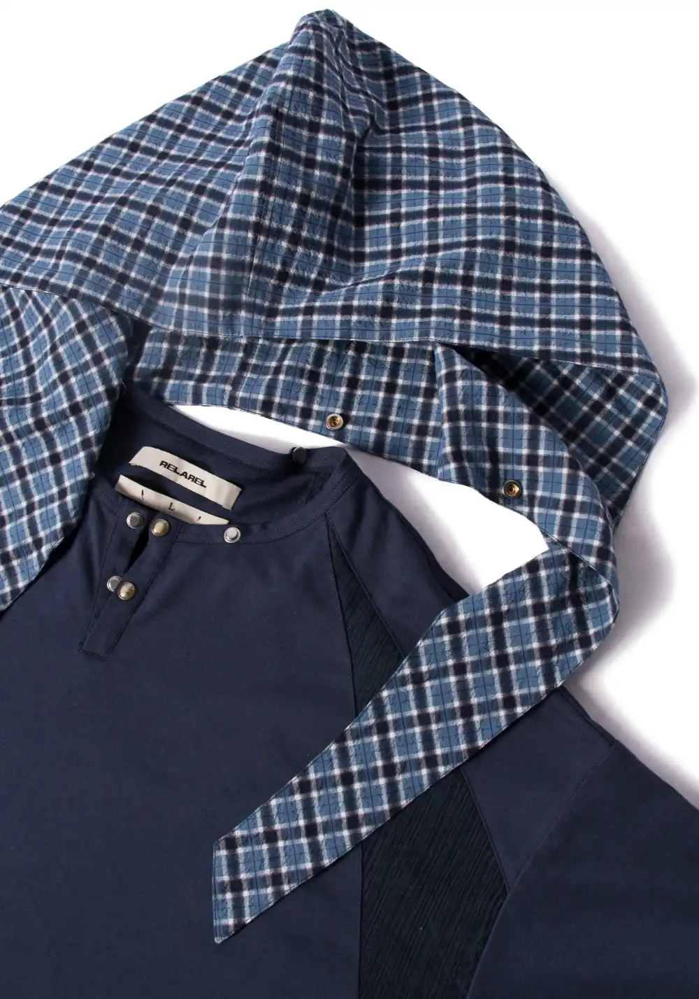 RELABEL丨Textured Detachable Hood Shirt