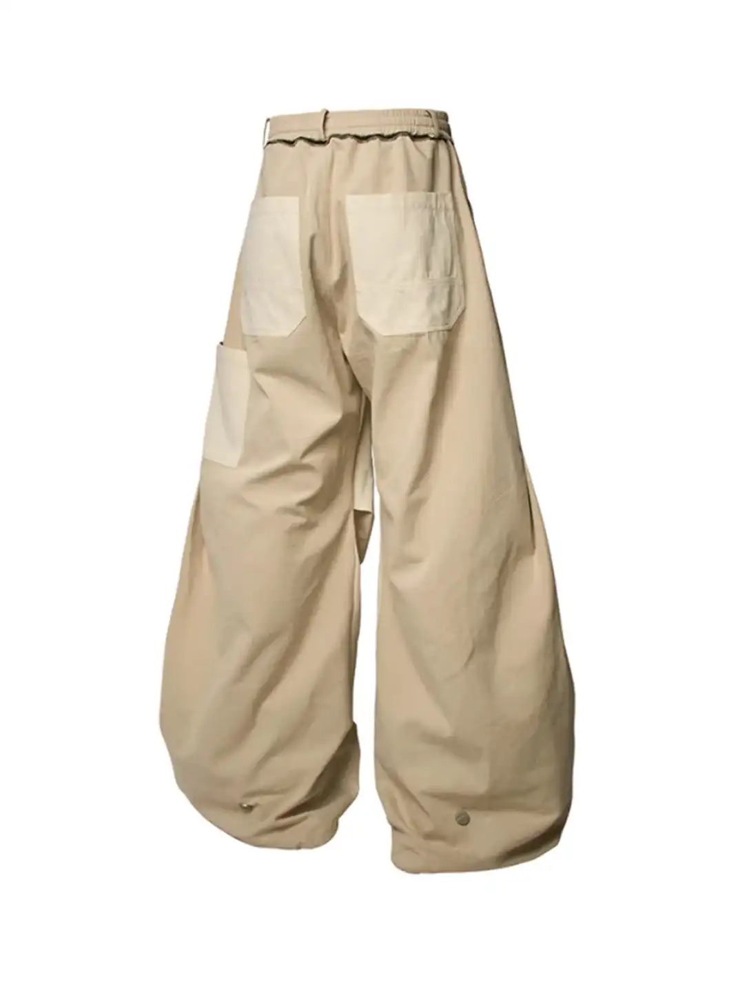 RELABEL丨Colorblock Pleated Utility Pants