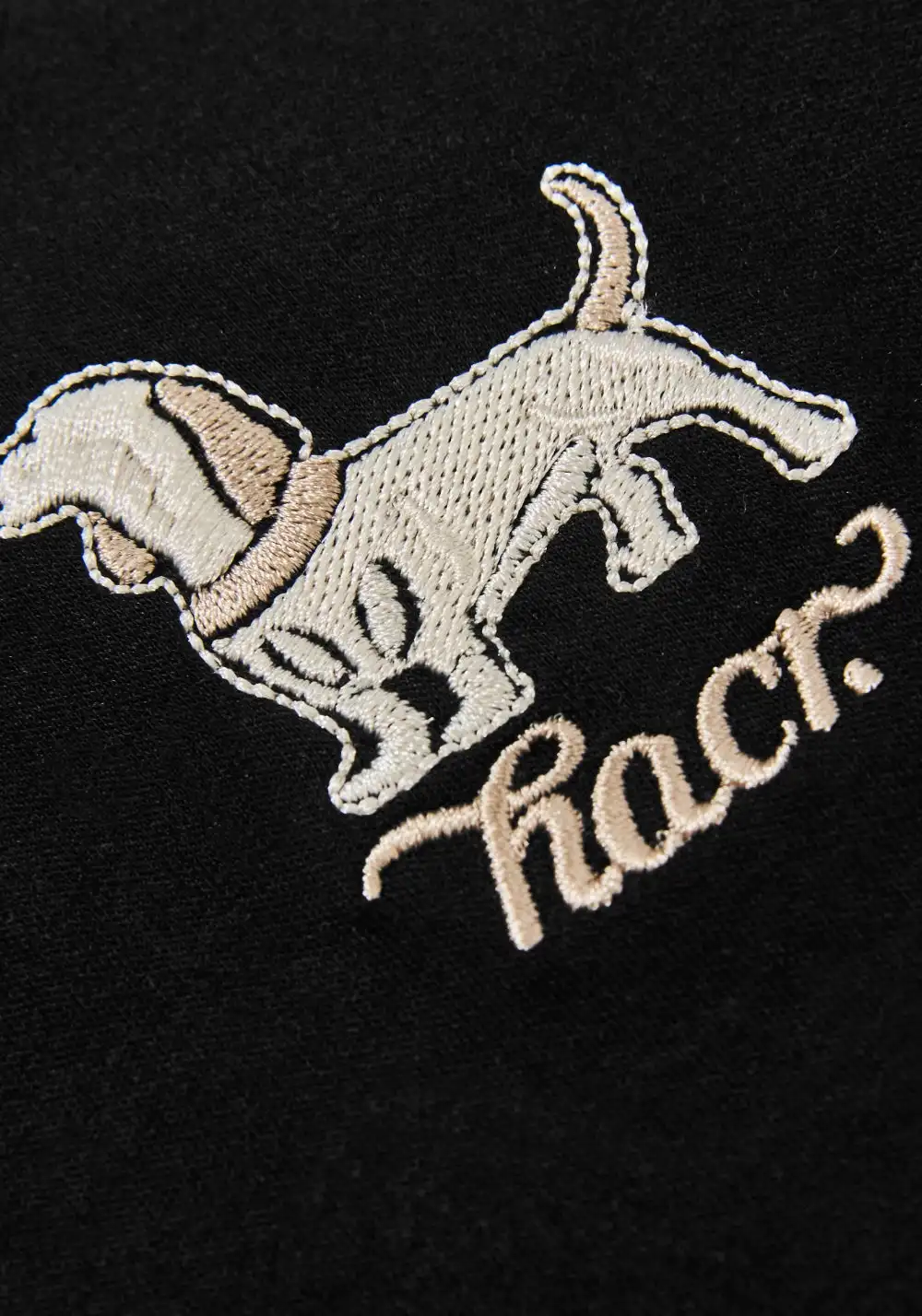 HARSH AND CRUEL|harshandcruel Cartoon Pup V-Neck Fitted Tee