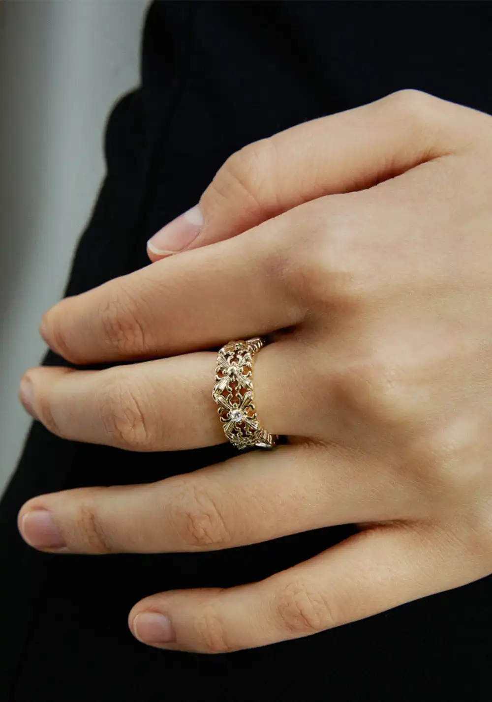 SUN HUNTER丨Full-Circle Iris Flower Ring