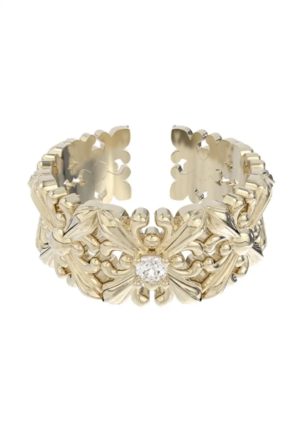 SUN HUNTER丨Full-Circle Iris Flower Ring