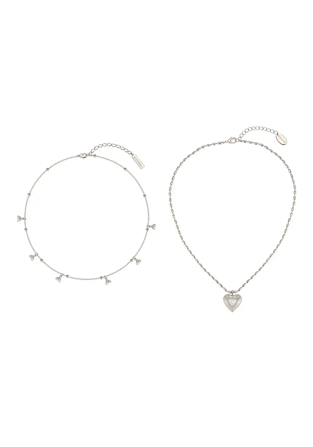 SUN HUNTER丨Heart Mother-of-Pearl Double Necklace