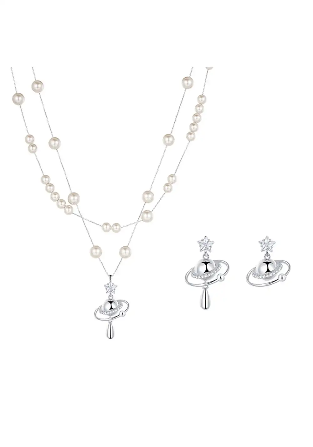 SUN HUNTER丨Planet Pearl Necklace