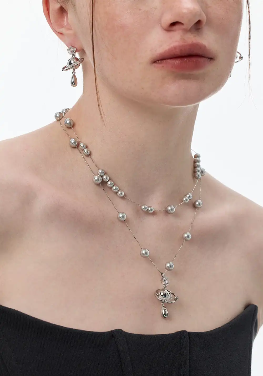 SUN HUNTER丨Planet Pearl Necklace