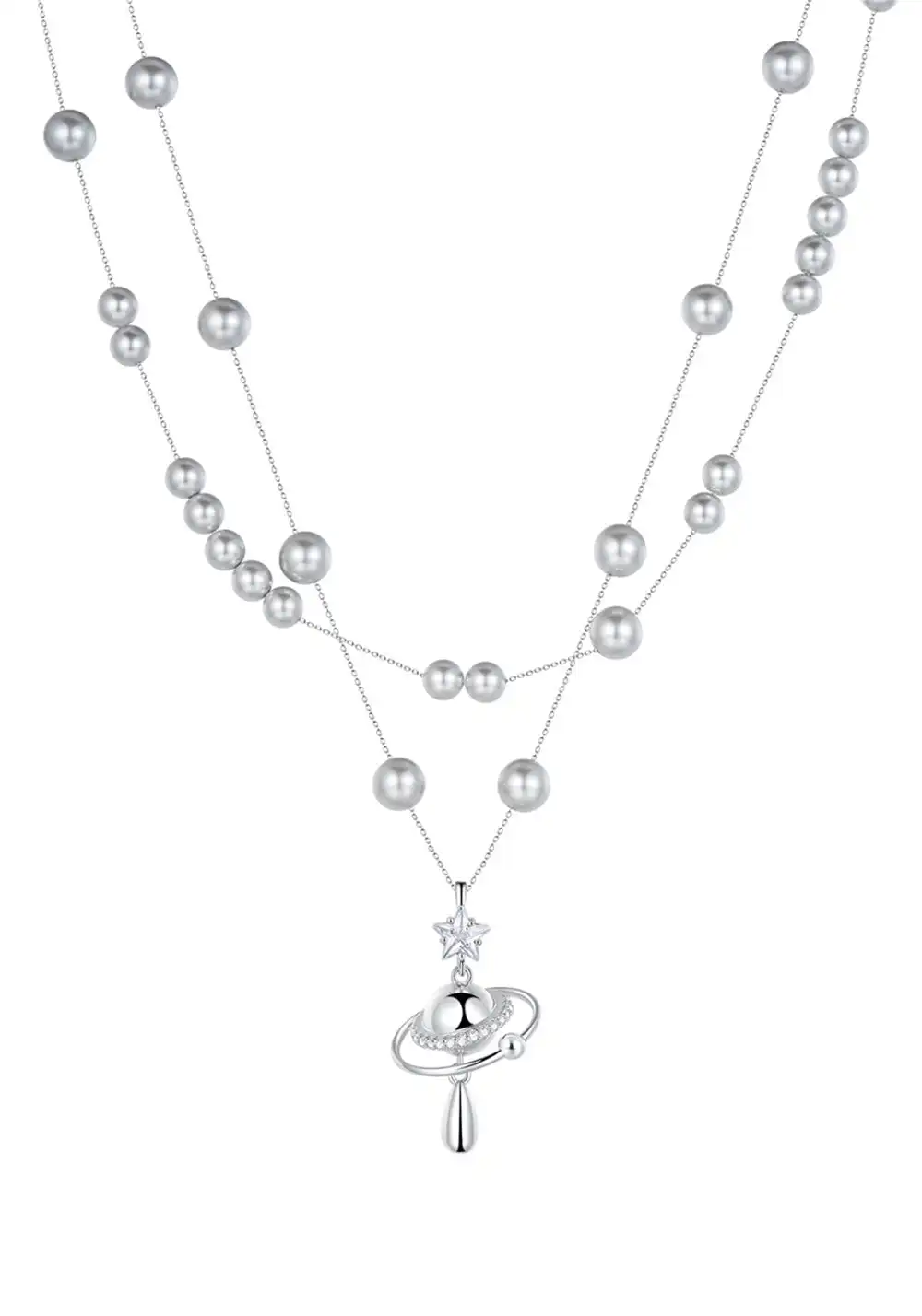SUN HUNTER丨Planet Pearl Necklace