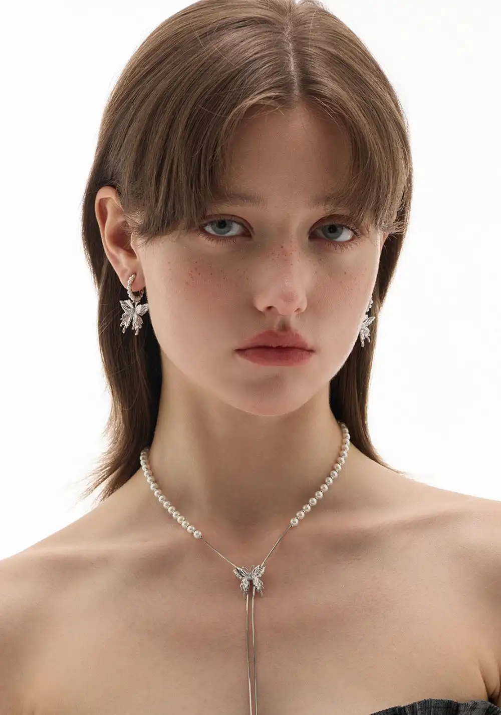 SUN HUNTER丨Adjustable Pearl Butterfly Necklace