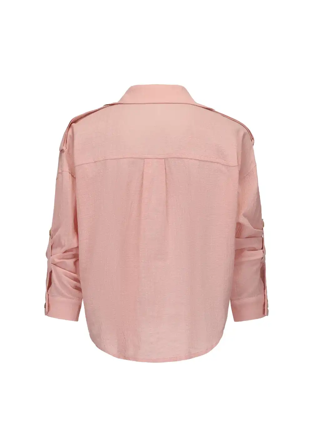NyDkyel丨Linen Cotton Tencel Knotted Trim Adjustable Sleeve Sun Shirt