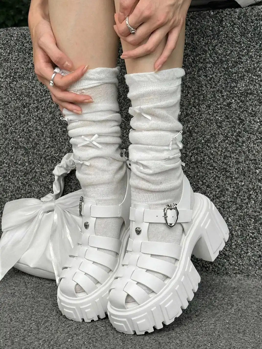 FYSPR丨Chunky Heel Roman Sandals