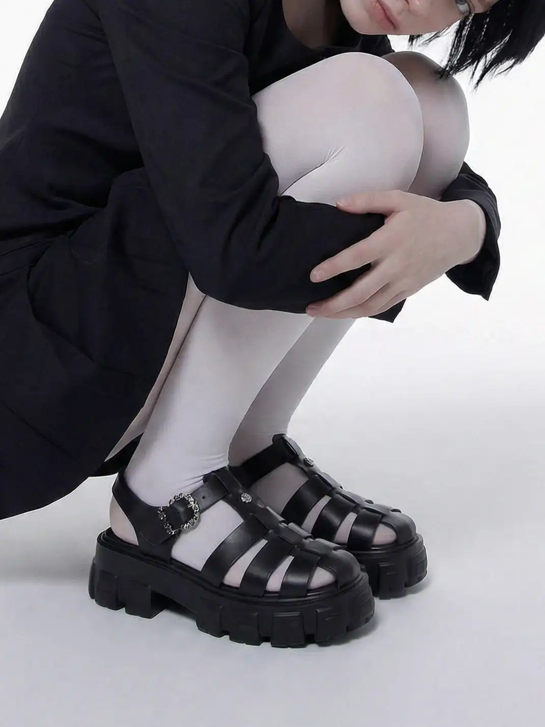FYSPR丨Chunky Heel Roman Sandals