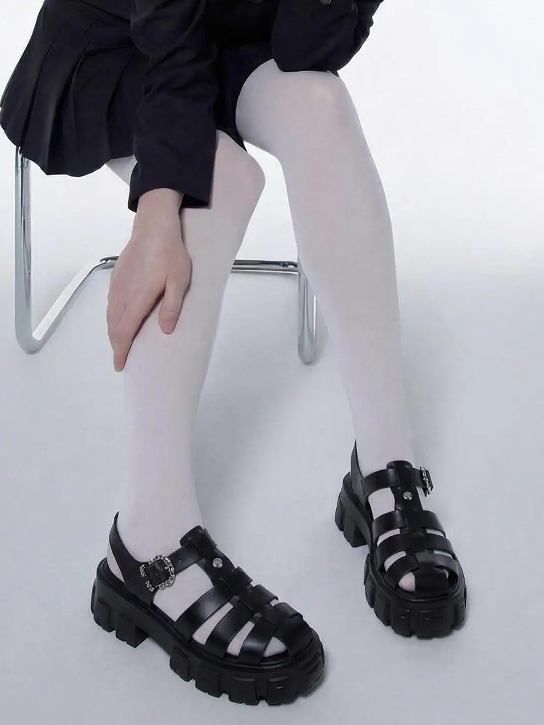 FYSPR丨Chunky Heel Roman Sandals